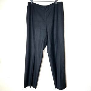 Calvin Klein black wide leg business casual dress pants size 14 B93